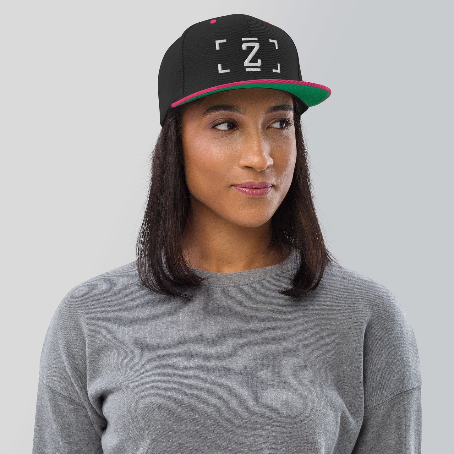 ZUPRAAVA BRAND VOL.1 BLACK/ NEON PINK SNAPBACK CAP