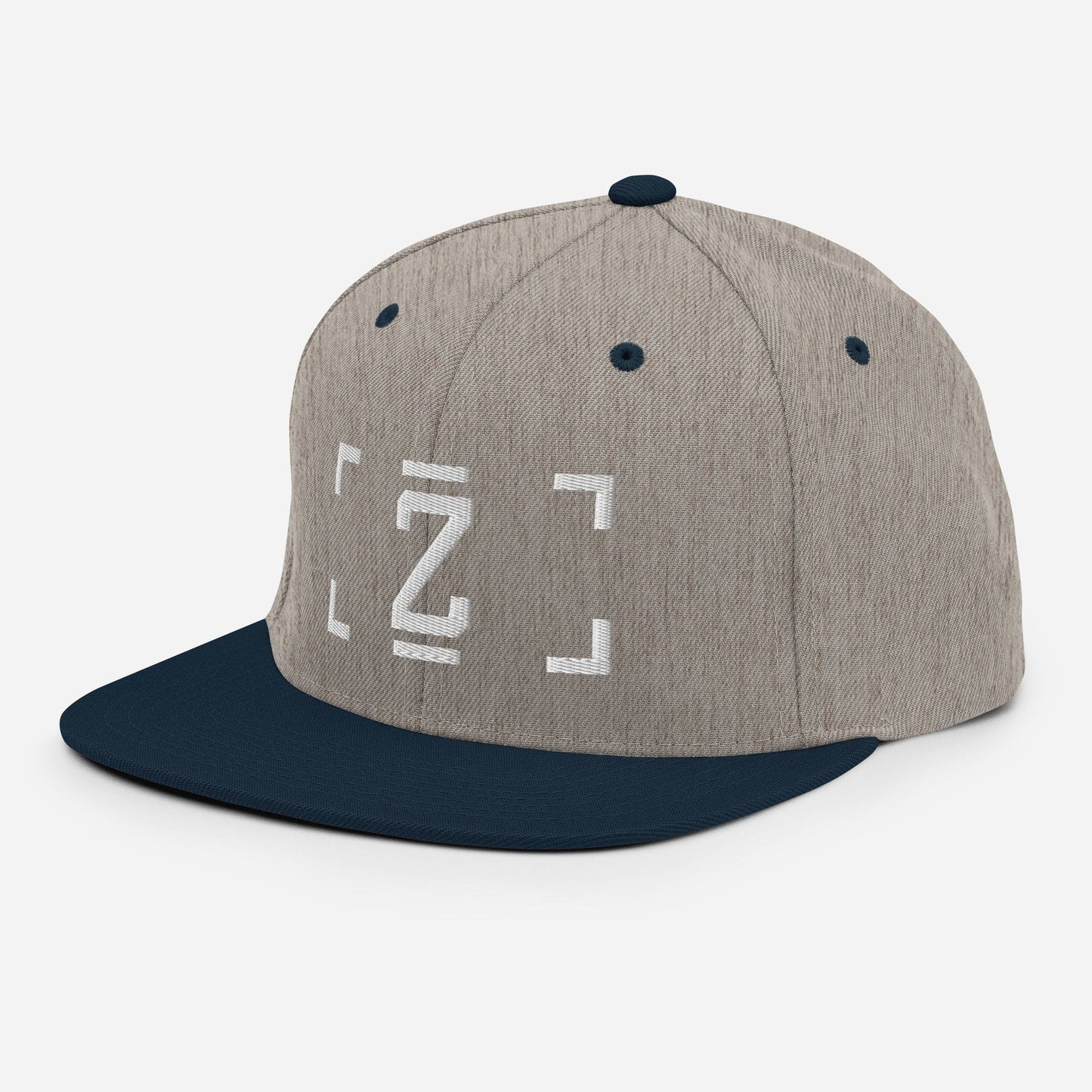 ZUPRAAVA BRAND VOL.1 HEATHER GREY/ NAVY UNISEX SNAPBACK CAP