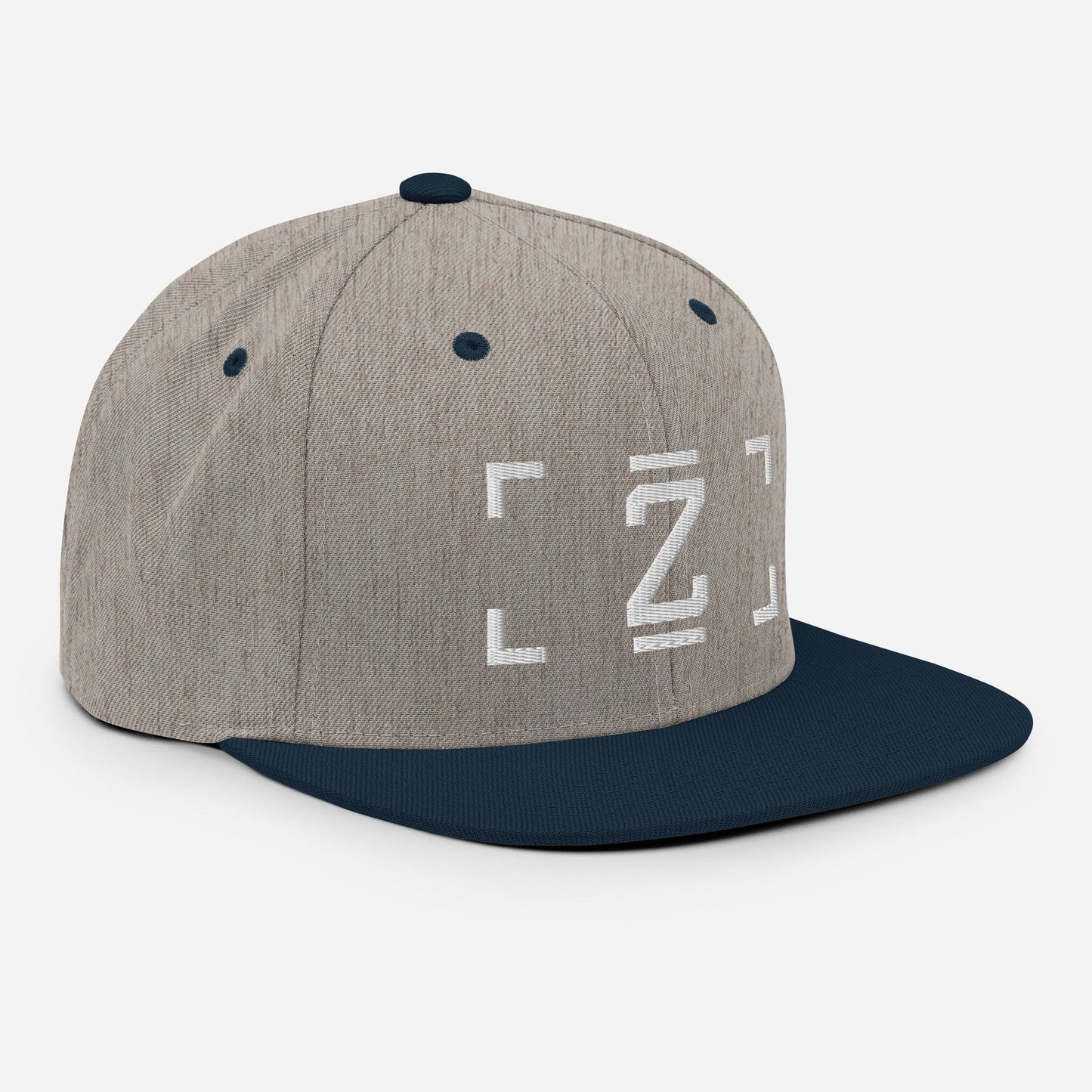 ZUPRAAVA BRAND VOL.1 HEATHER GREY/ NAVY UNISEX SNAPBACK CAP