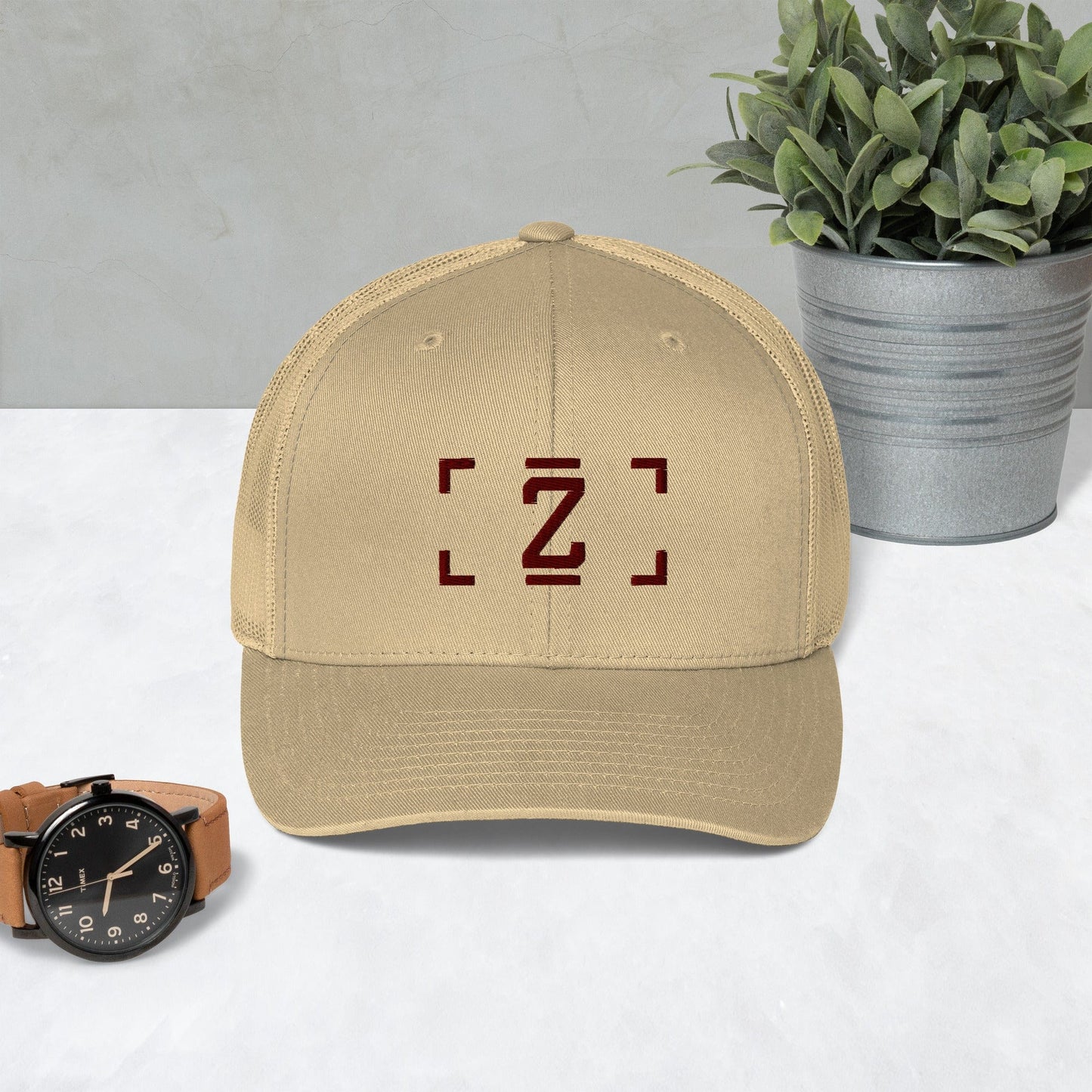 ZUPRAAVA BRAND VOL.1 KHAKI UNISEX TRUCKER CAP