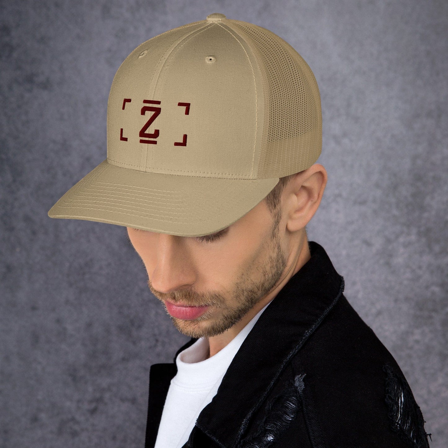 ZUPRAAVA BRAND VOL.1 KHAKI UNISEX TRUCKER CAP