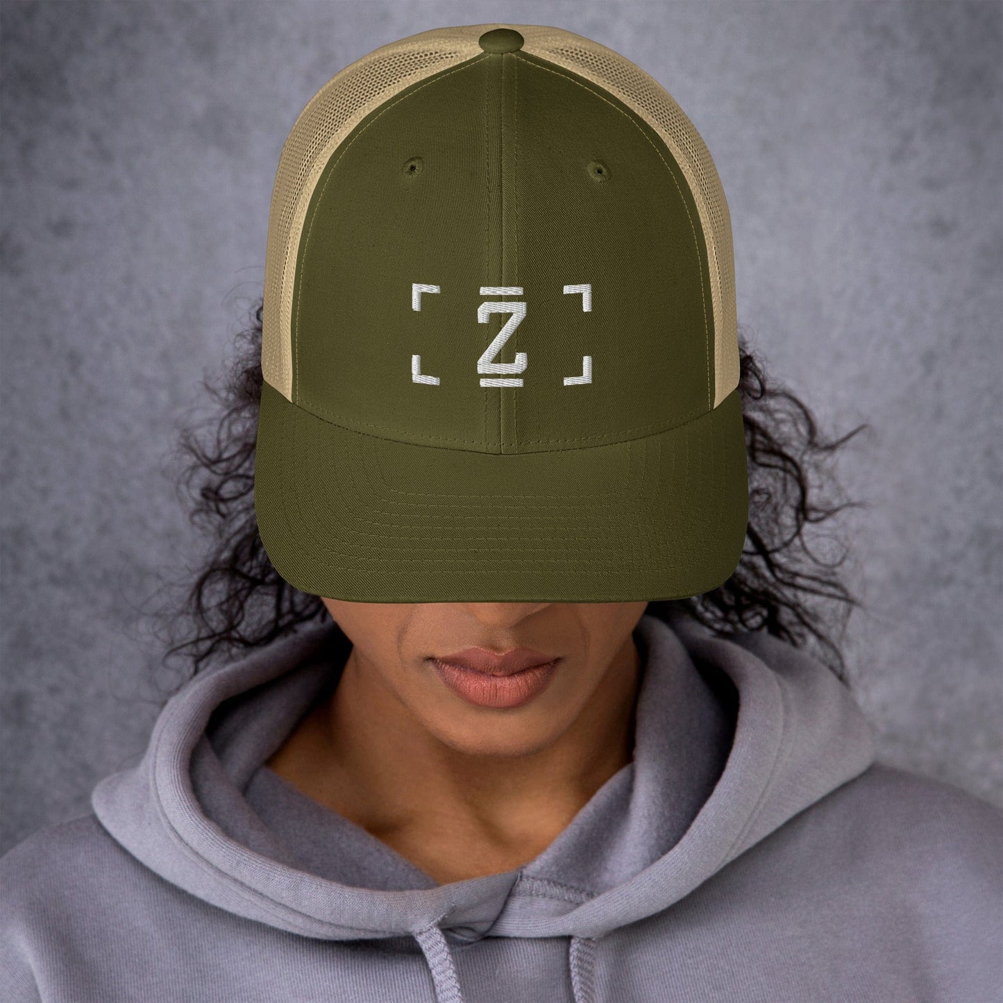 ZUPRAAVA BRAND VOL.1 MOSS/KHAKI UNISEX TRUCKER CAP