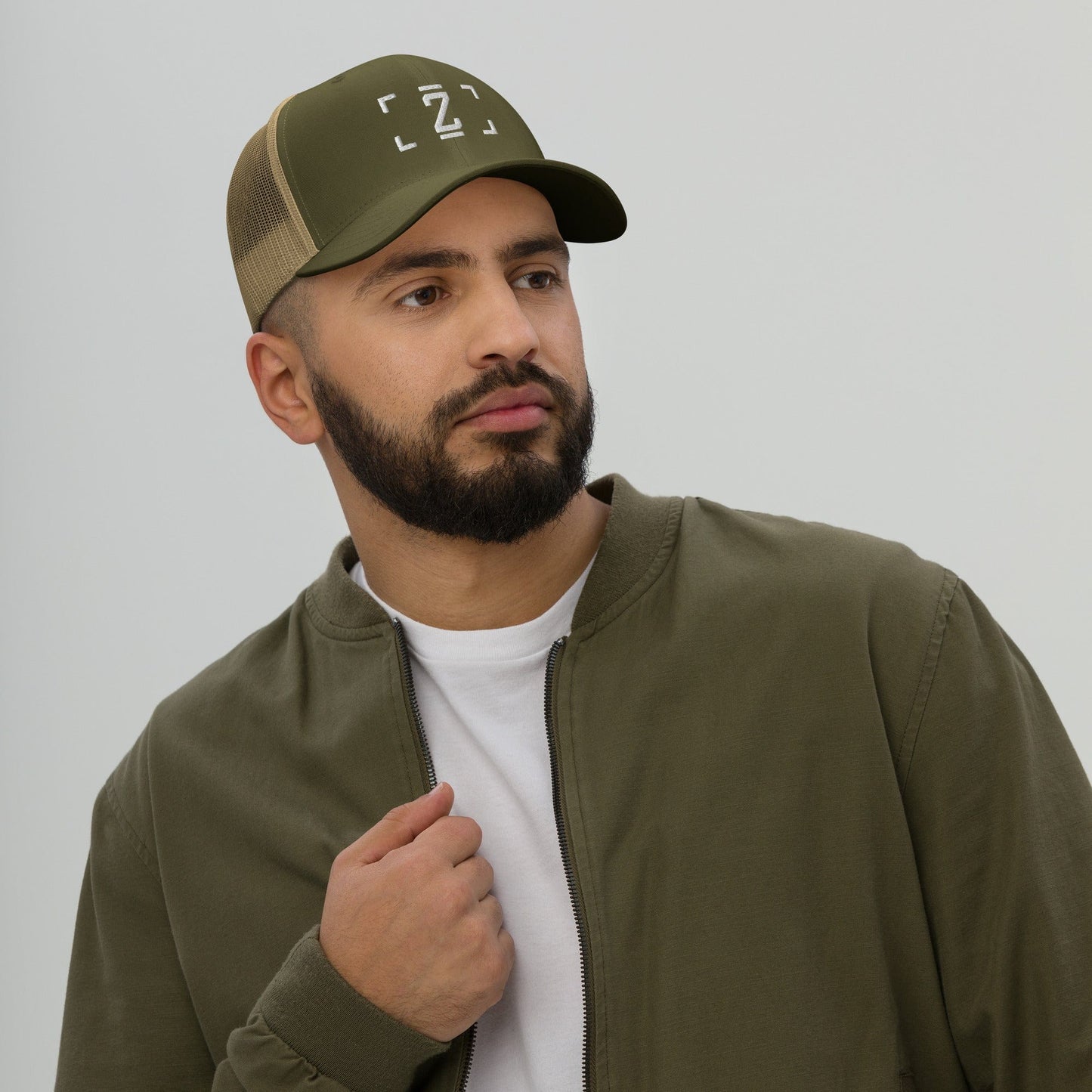 ZUPRAAVA BRAND VOL.1 MOSS/KHAKI UNISEX TRUCKER CAP