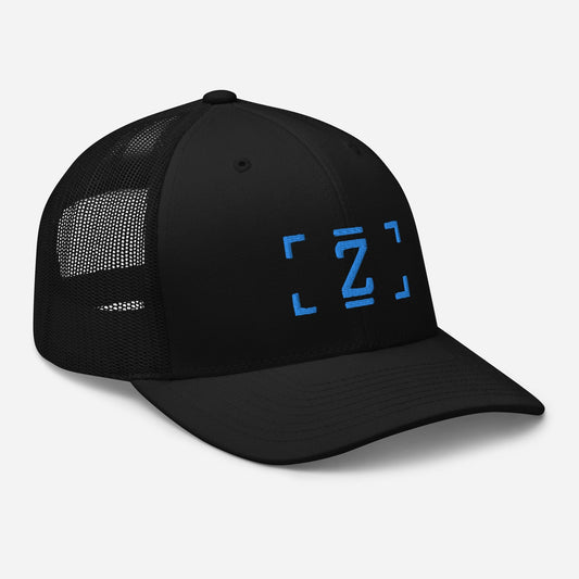 ZUPRAAVA BRAND VOL.1 BLACK/TURQUOISE UNISEX TRUCKER CAP